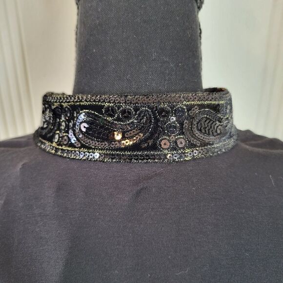 Talbots Black Fancy Top - Picture 6 of 12